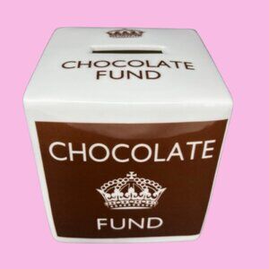 Lesser And Pavey Ltd UK Ceramic Chocolate Fund Piggy Bank with Coin Slot